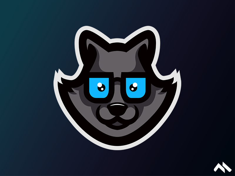 Cute Wolfie cute wolf cute wolf logo wolflogo wolfie wolve wolves wolf logomascot mascotlogo mascot logo