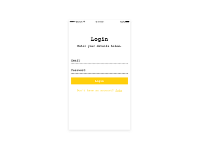 Login Page app card challenge daily dailyui login mobile page ui ux