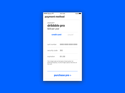 Credit Card Checkout app card challenge checkout credit daily dailyui mobile ui ux