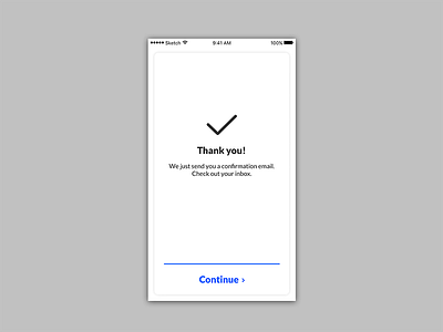 Pop-up app card challenge daily dailyui message mobile pop up thank ui ux you