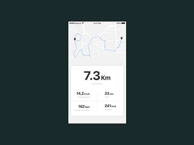 Workout Tracker app challenge daily dailyui map mobile tracker ui ux workout