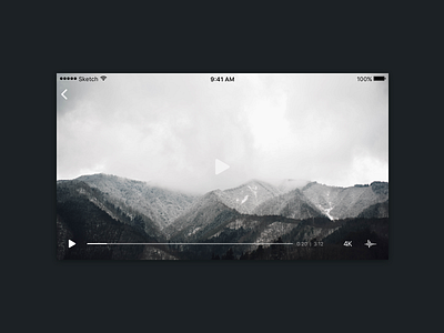 Video Player app challenge daily dailyui media mobile player ui ux video