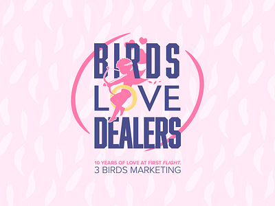 Birds Love Dealers birds branding concept cupid dealers digital marketing heart illustration love ring trade show typography valentines day wedding