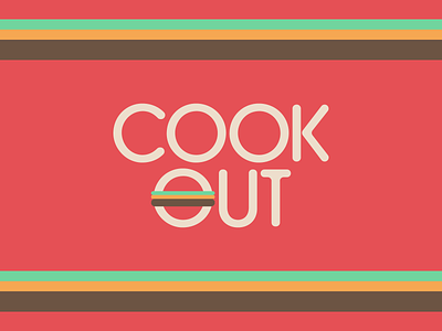 Cook-Out Rebrand burger cook out cookout fast food food guilty pleasure logo rebrand rebranding restaurant service snack