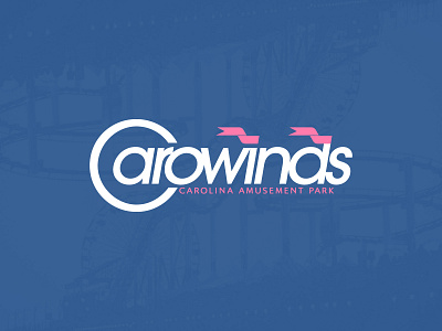 Carowinds Rebrand amusement park branding carolina concept idea logo logo design north carolina rebrand redesign rollercoaster south carolina