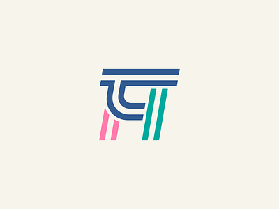 TH h lettermark letters lines logo t th type