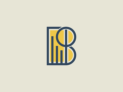 "B" Real Estate Logo brand branding commercial commercial real estate concept flat letter lettermark logo real estate