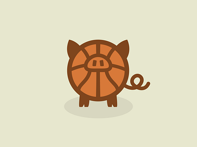 Basketboar animal ball ball hog basketball basketball pig basketboar boar hog illustration logo pig piglet snout sports