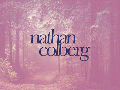Nathan Colberg Logo artist branding film grain logo music musician type typography