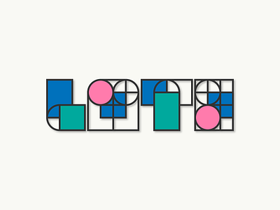 LATE. circles late letterform shapes squares typography weekly warm up