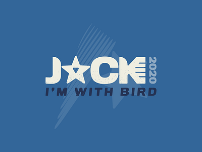 Jack for Pres 2020 campaign election jack logo parakeet president vote