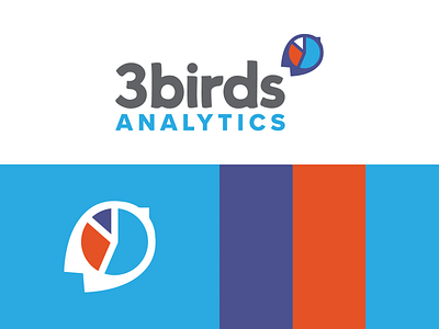 3 Birds Analytics analytics birds branding palette pie chart refresh update