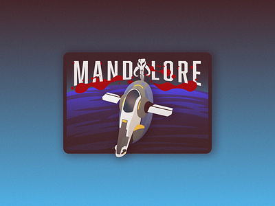 Visit Mandalore jango fett mandalorian mando patch planet ship space spaceship star wars sticker weekly warm up