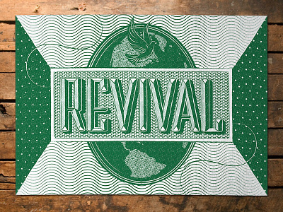 Revival Custom Typography custom lettering custom type hand lettering illustrated type illustration lettering pattern texture typography