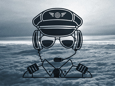 Monumetric Pilot aviator drawing icon icon design iconography illustration pilot