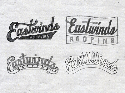 East Wind Logotype Sketches
