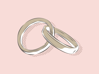 Pledge Of Love Rings drawing illustration love marriage memory rings unity wedding