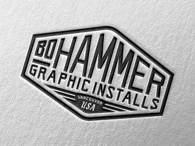 Bohammer Badge Logo badge branding car wrap custom type hand lettering illustration lettering logo logotype vinyl wrap