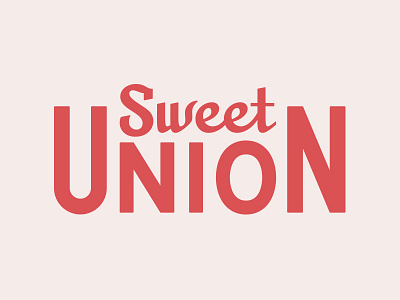 Sweet Union Wordmark branding custom type farm farming hand lettering lettering logo logotype typography wordmark
