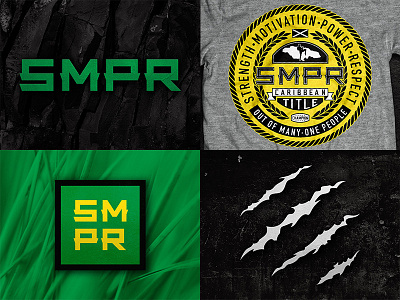 SMPR Brand Assets 2 branding illustration lettering logo logotype muay thai sports