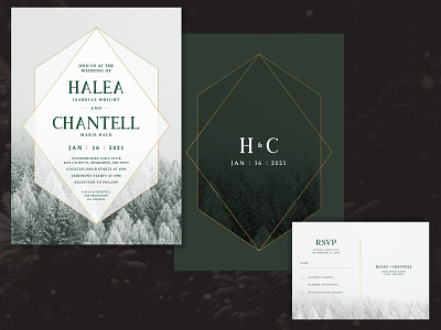 Wintry Wedding Invitation