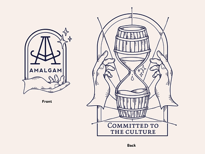 Amalgam Shirt One barrel beer beer art beer branding branding brewery design hands illustration tshirt design vector