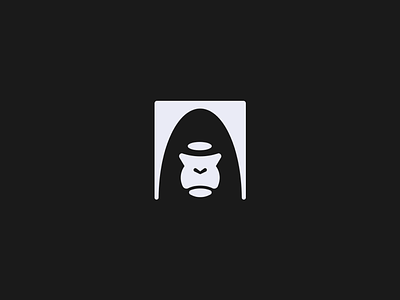 Gorilla - logo animal black brand branding design gorilla grid gridding logo