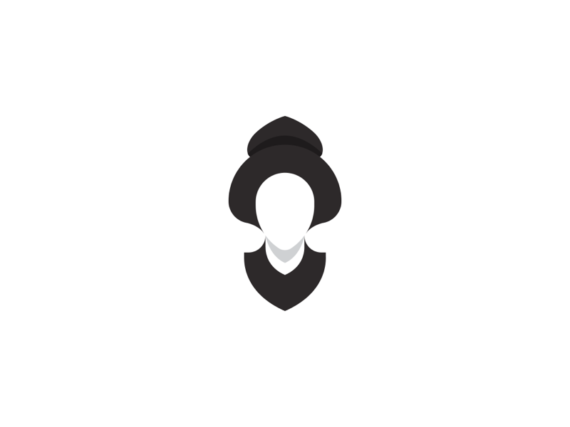 Geisha 2 - logo gridding grid japan branding brand symbol trademarks symbols logo geisha