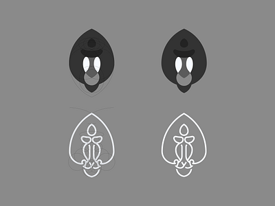 Mandrill Mark animal brand design experiment gridding icon identity logo mandrill mark sketch symbol trademark