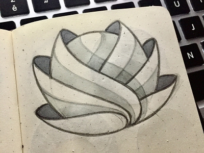 Lotus brand design experiment flower gridding icon identity logo lotus mark sketch symbol trademark