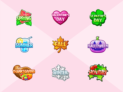 Holiday Icon Badges