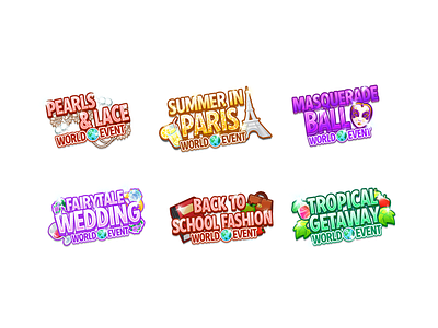 World Event Stickers game art icon icon design iconography illustration