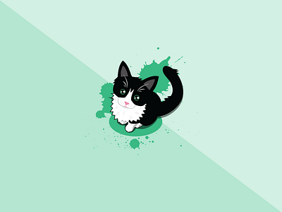 Kitten Portrait design illustration