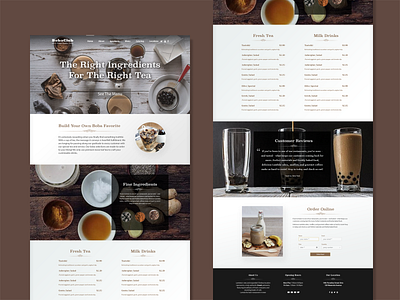 BobaClub Web Design branding design ui web design