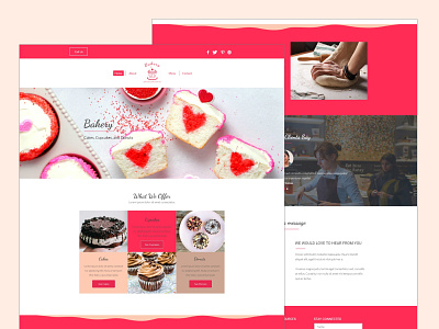 Bakery Website Design adobe xd web design wordpress