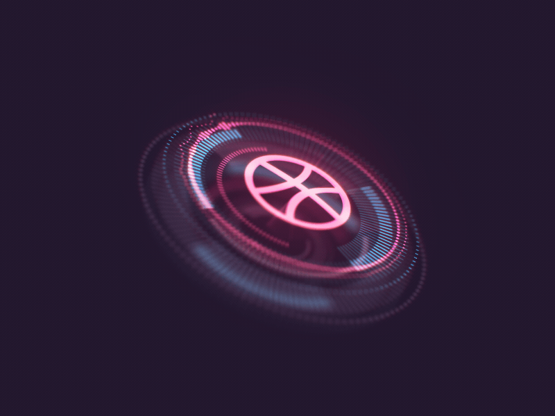 Hello Dribbble! ae dribbble fui futuristic gui hello hud motion animation ui ux