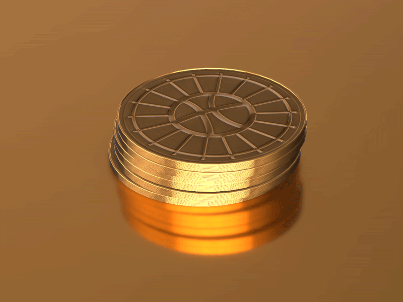 Dribbble coins after affects coins dribbble gold logo motion animation