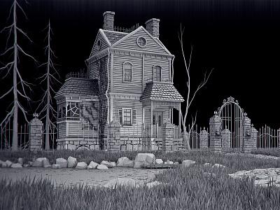 Haunted House (b/w)