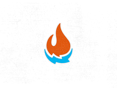 Electric Fire - energy concept branding electric energy fire flame icon lightning typework studio