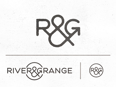 River & Grange - Logo Proposal for new brand ampersand arrow circle farm brand farm identity farm logo g grange icon monogram nature r river texture typework studio