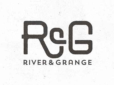 River & Grange - Alternate proposal 360 brand circle degree farm brand farm logo g grange icon identity logo monogram r river san francisco sf texture typework studio
