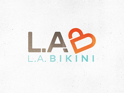 L.A. Bikini Logo b monogram bikini body sugaring body waxing brand identity logo salon spa sugaring sugaring spa