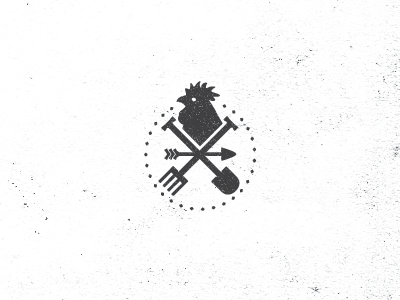 Farm Logo arrow chicken circle farm logo icon logo pitchfork rooster shovel texture weather vane
