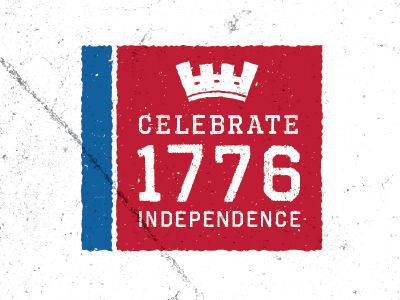 1776 4th of july independence day logo