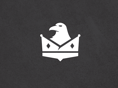Crown bird crown eagle hawk icon king logo