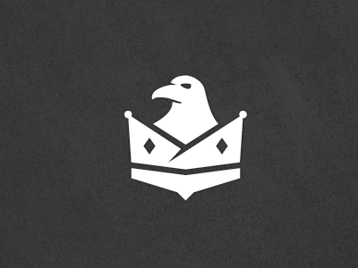 Crown Bird bird crown eagle hawk icon king logo