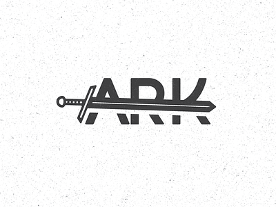 Ark with Sword ark hidpi logo sword typography