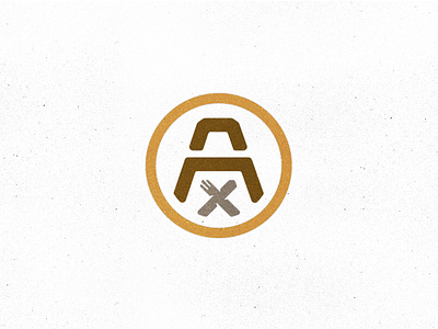 A is for Art's Cafe @2x cafe fork icon identity knife logo monogram