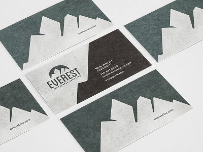 Everest Business Cards @2x 24pt @2x branding business card identity mountains