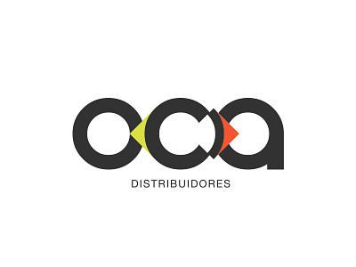 OCA arrow brand branding cirlcle commerce distribution export import logo transportation